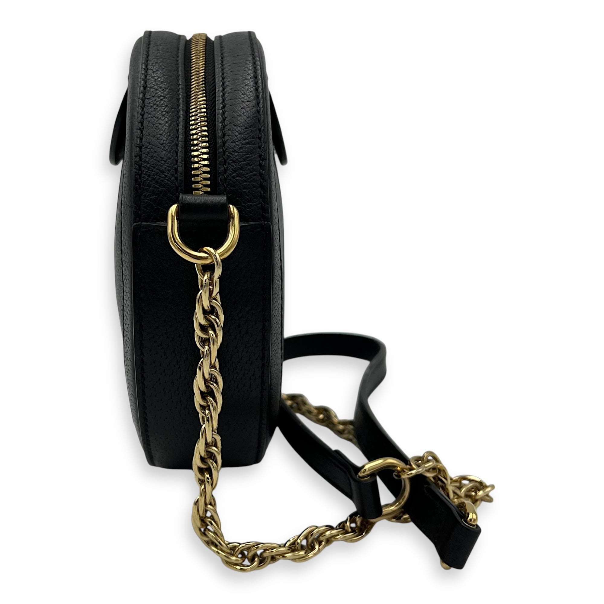 Gucci Ophidia Crossbody Bag Black in Calfskin, Gold hardware_4