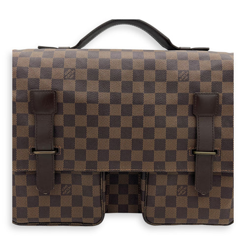 Louis Vuitton broadway Messenger Brown in Coated Canvas, Silver hardware_7