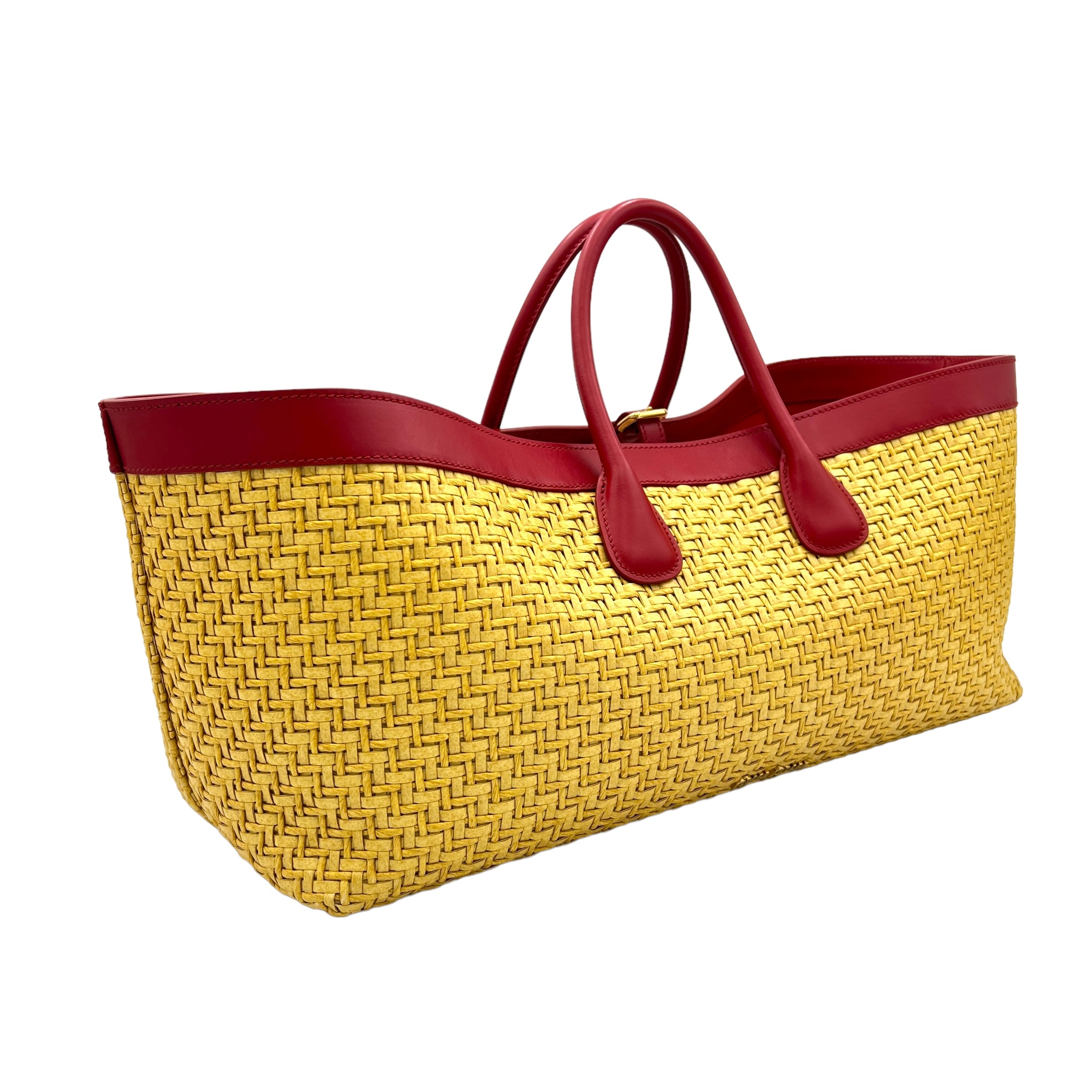 Miu Miu Straw Beige Top Handle Bag in Raffia, Gold hardware Miu Miu Straw Beige Top Handle Bag in Raffia, Gold hardware