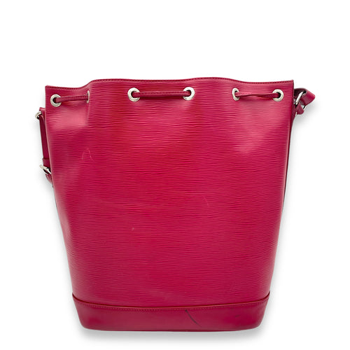 Noe GM Red Bucket Bag in Epi Leather, Gold hardware