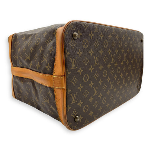 Cruiser Top Handle Bag Brown in Monogram Coated Canvas, Gold hardware