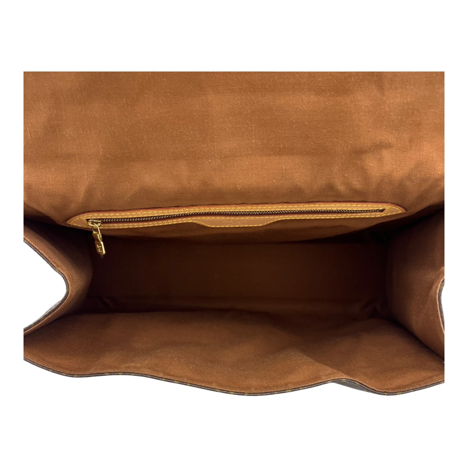 Louis Vuitton Beverly Top Handle Bag Brown in Monogram Coated Canvas, Gold hardware_6