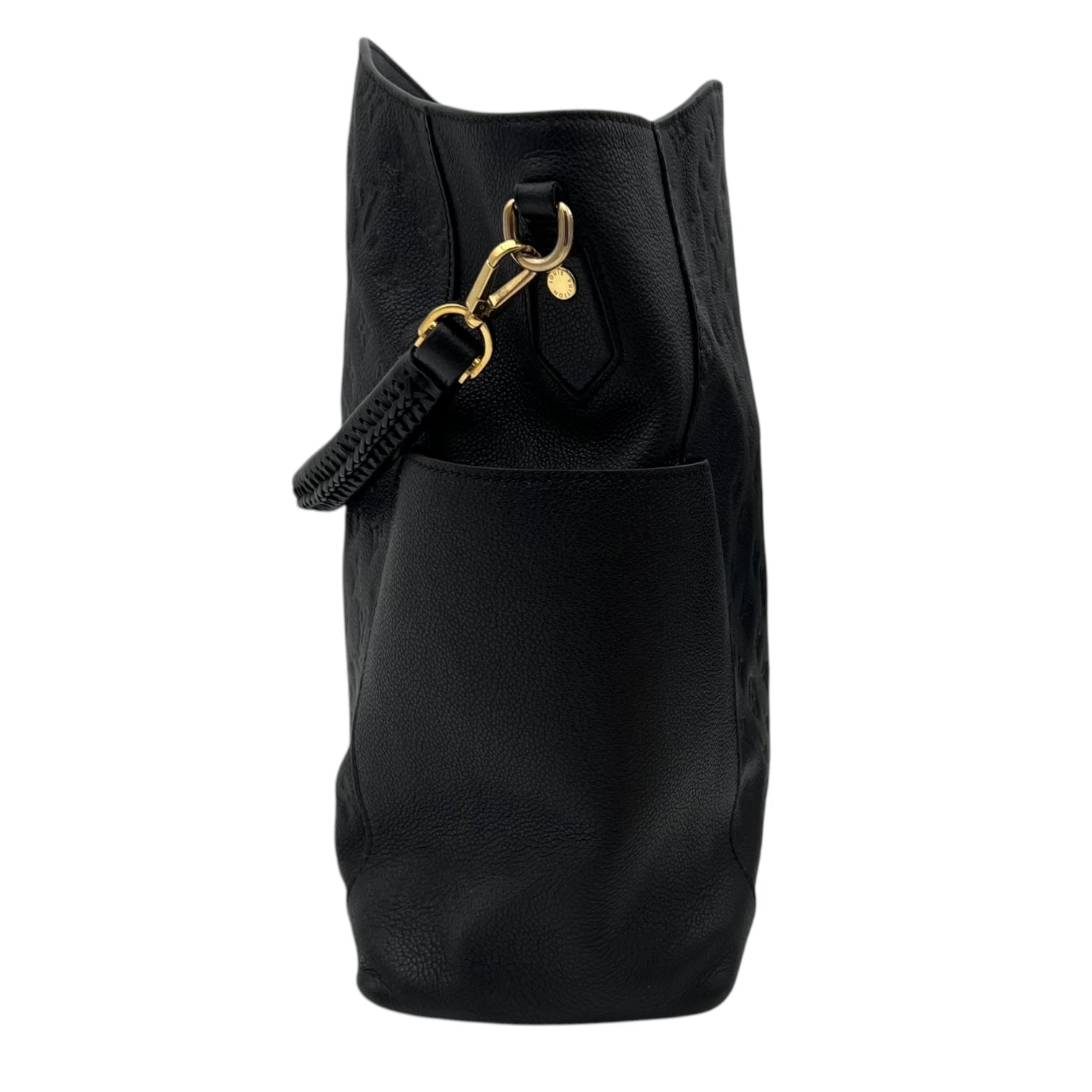 Louis Vuitton Bagatelle Shoulder Bag Black in Empreinte Leather, Gold hardware_4