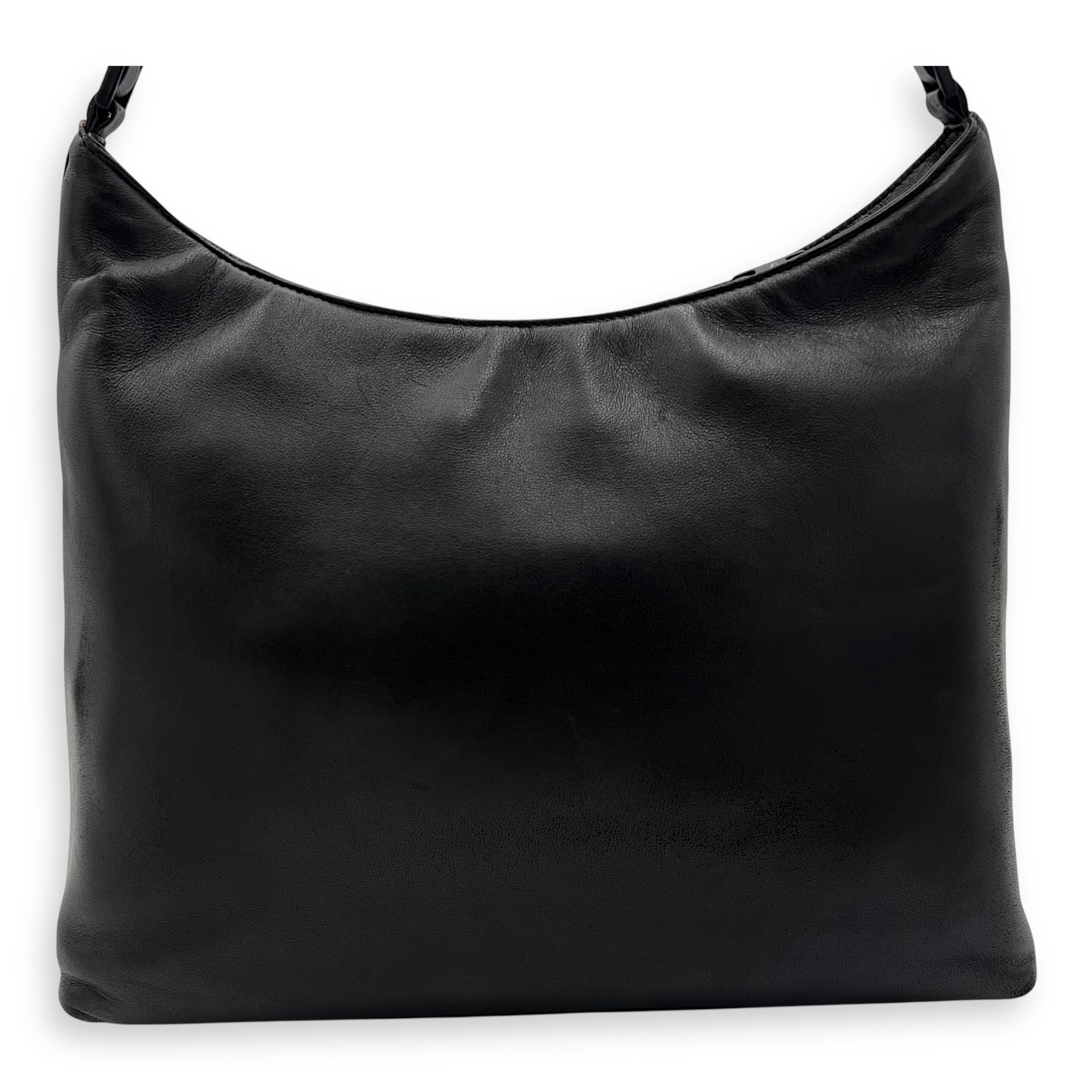 Salvatore Ferragamo Others Shoulder Bag Black in Calfskin, Silver hardware_7