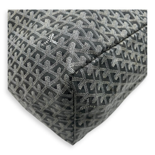 Goyard Saint Louis GM Grey Tote Bag in Coated Canvas, Silver hardware_12