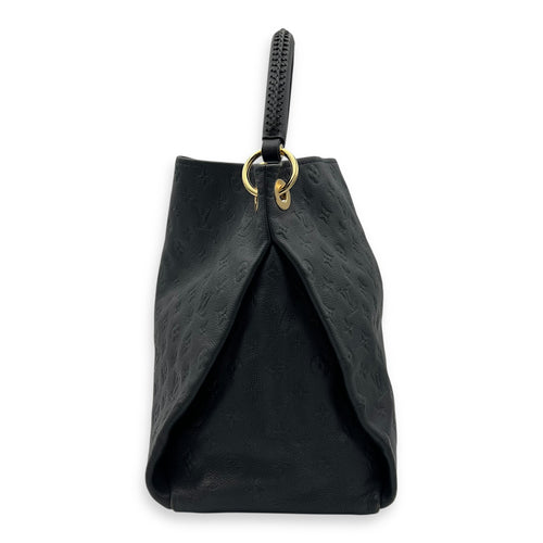 Louis Vuitton Artsy Top Handle Bag Blue in Monogram Empreinte Leather, Gold hardware_4