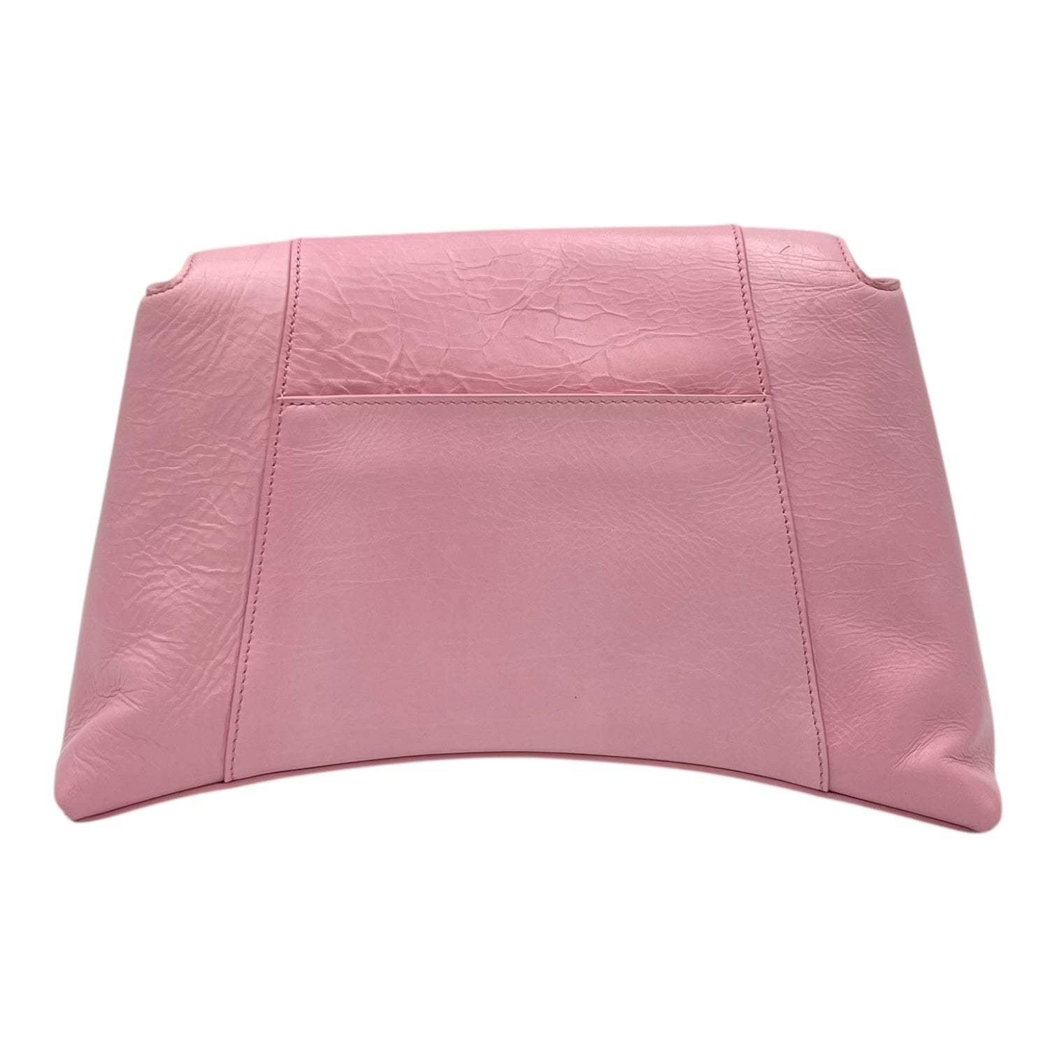 Balenciaga Downtown Shoulder Bag Pink in Calfskin, Silver hardware_2