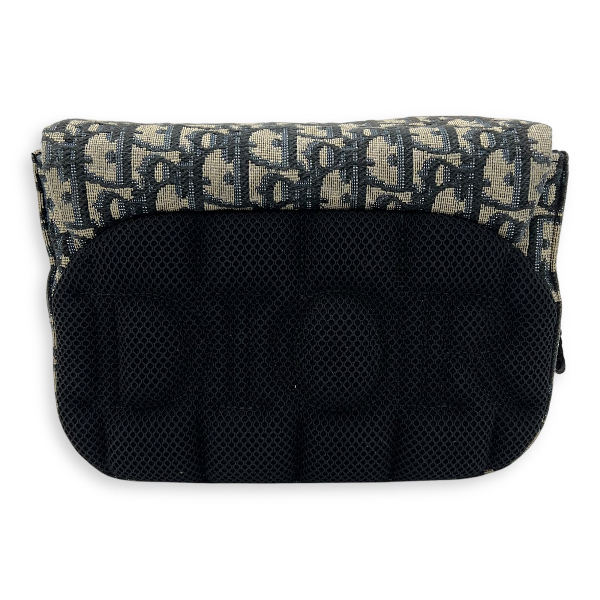 Christian Dior Oblique Blue Crossbody Bag in Jacquard, Silver hardware_2