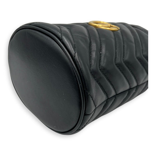 Gucci GG Bucket Bag Black in Calfskin, Gold hardware_9