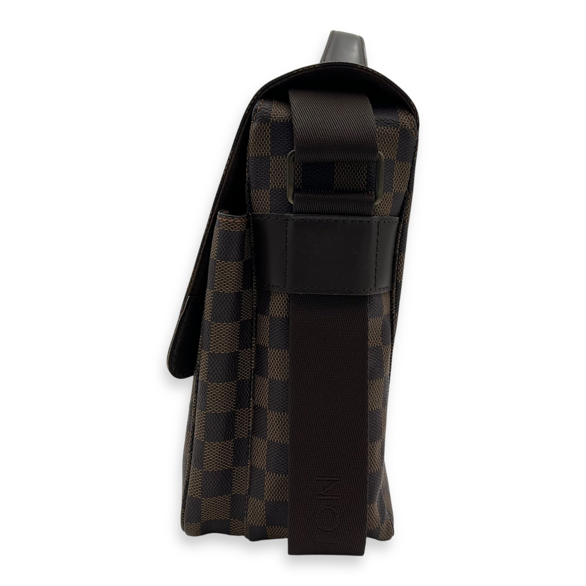 Louis Vuitton broadway Messenger Brown in Coated Canvas, Silver hardware_4