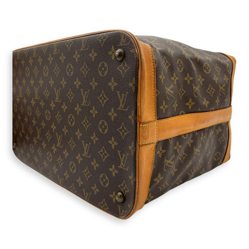 Cruiser Top Handle Bag Brown in Monogram Coated Canvas, Gold hardware