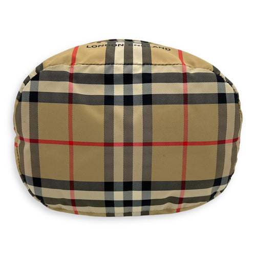 Burberry Checkered Brown Pouch in Nylon_5