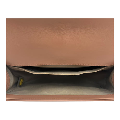 Chanel Boy Shoulder Bag Pink in Calfskin, Ruthenium hardware_6