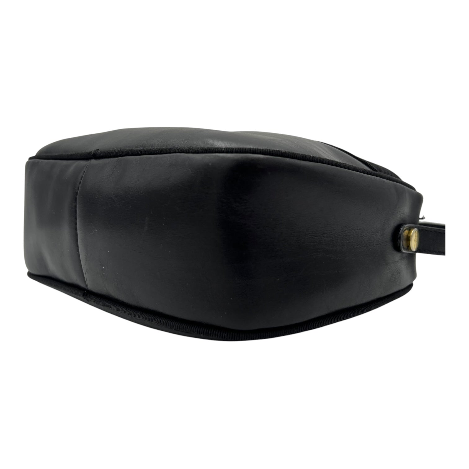 Salvatore Ferragamo Vara Bow Crossbody Bag Black in Calfskin, Gold hardware_11
