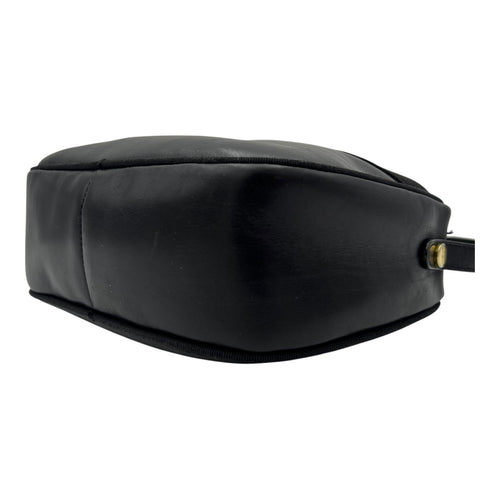 Salvatore Ferragamo Vara Bow Crossbody Bag Black in Calfskin, Gold hardware_11