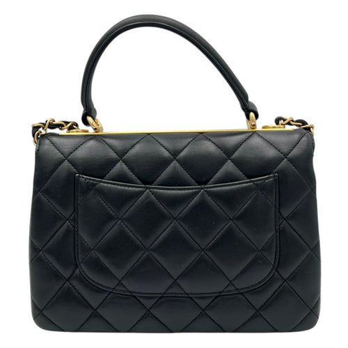 Chanel Trendy CC Top Handle Bag Black in Lambskin, Gold hardware_2