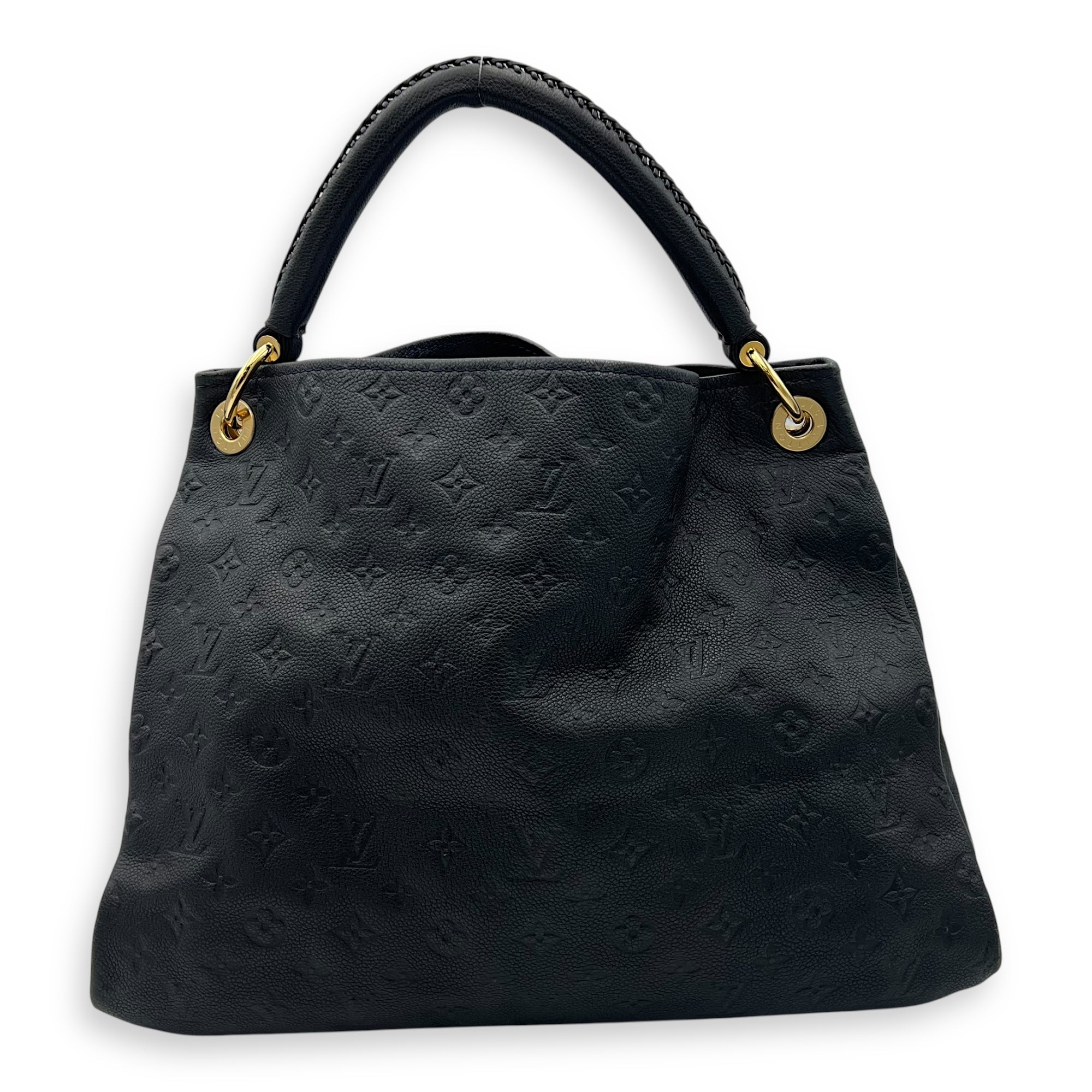 Louis Vuitton Artsy Top Handle Bag Blue in Monogram Empreinte Leather, Gold hardware_2