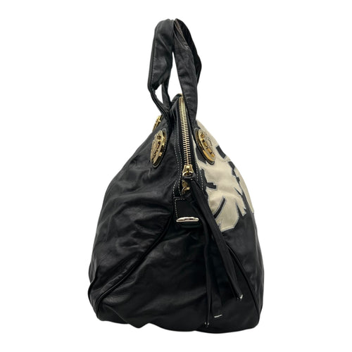 Gucci Hobo Top Handle Bag Black in Calfskin, Gold hardware_3
