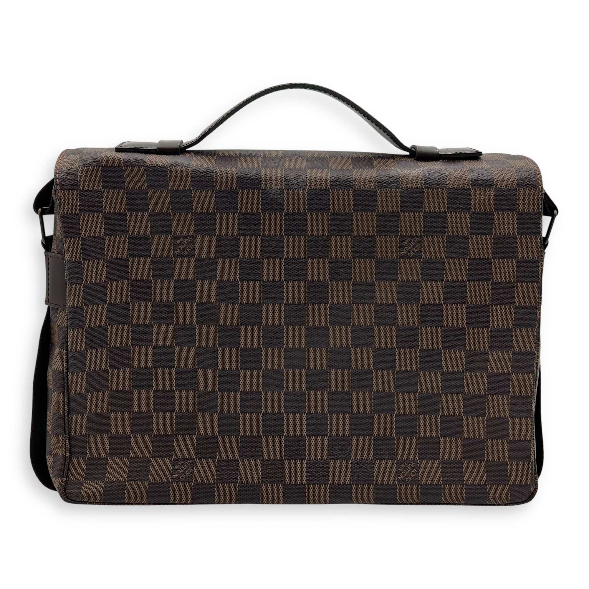 Louis Vuitton broadway Messenger Brown in Coated Canvas, Silver hardware_2