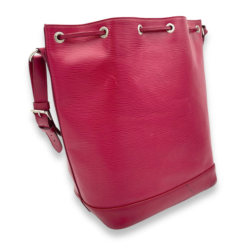 Noe GM Red Bucket Bag in Epi Leather, Gold hardware