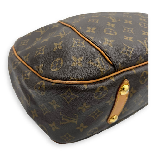 Louis Vuitton Galleria Shoulder Bag Brown in Monogram Coated Canvas, Gold hardware_12