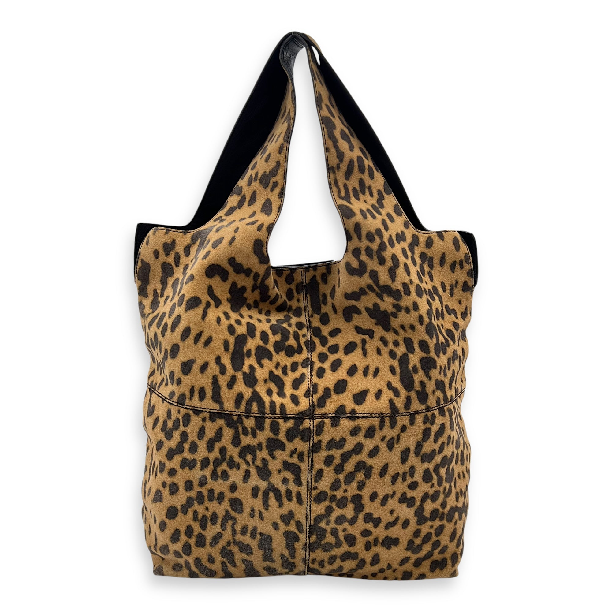 Givenchy George V Leopard Print Tote Bag in Suede Leather_2