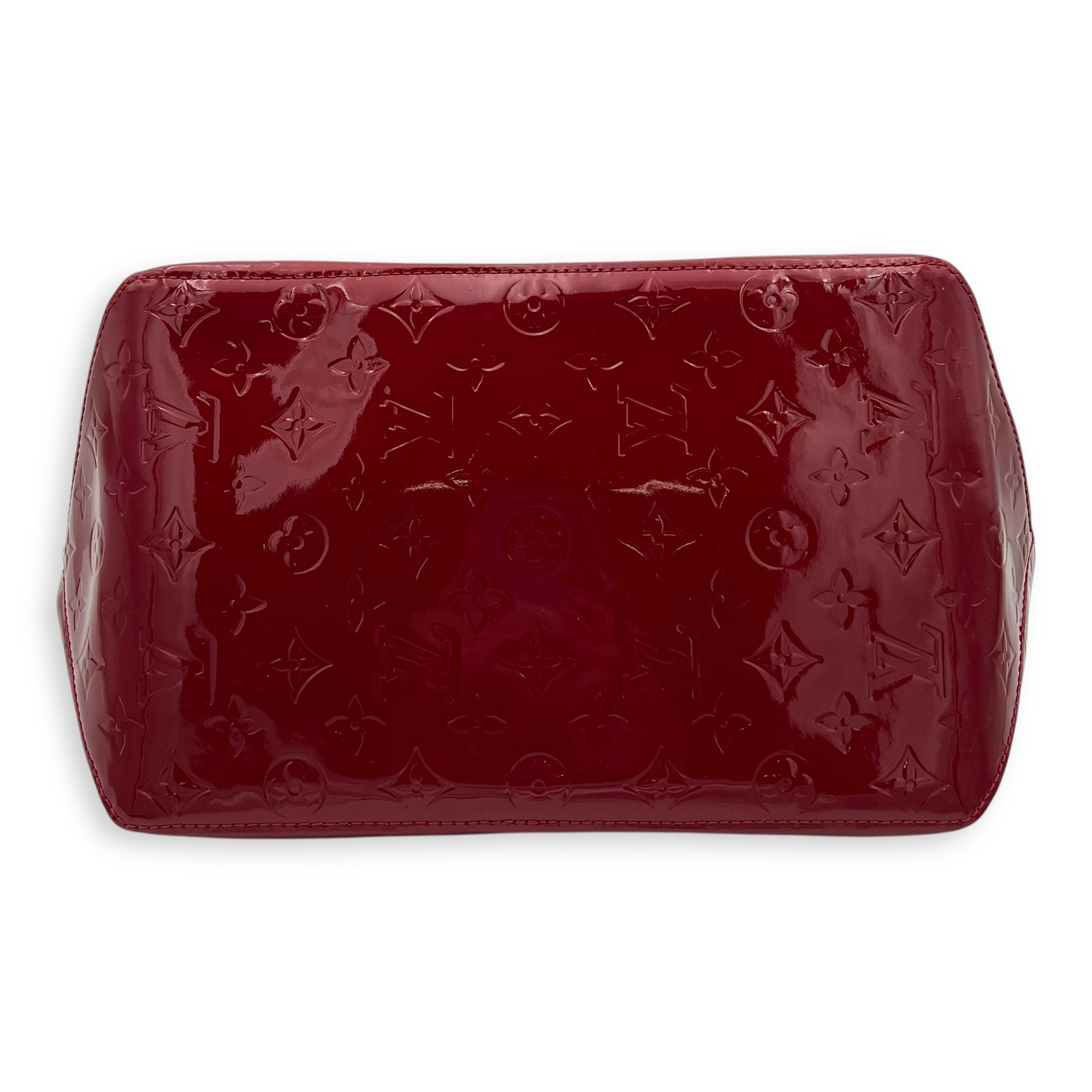 Red Patent Leather Top shops Handle Satchel