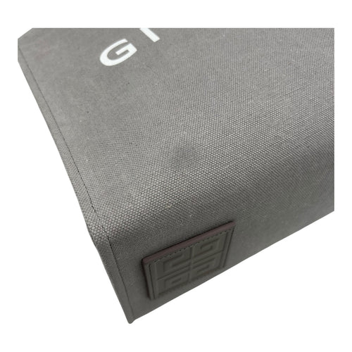 Givenchy Logo Top Handle Bag Grey in Canvas_7