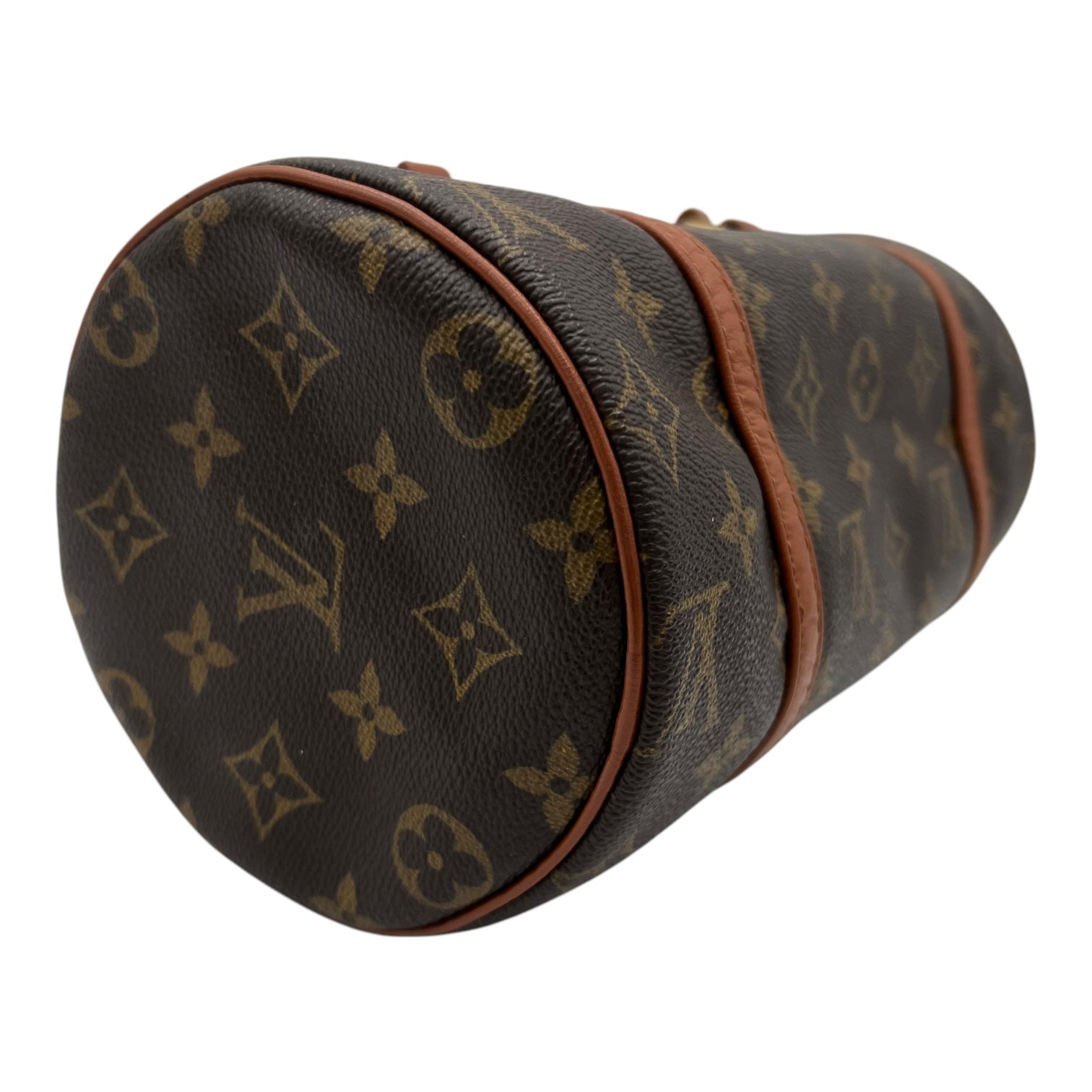 Louis Vuitton Papillon Top Handle Bag 26 Brown in Monogram Coated Canvas, Gold hardware_10