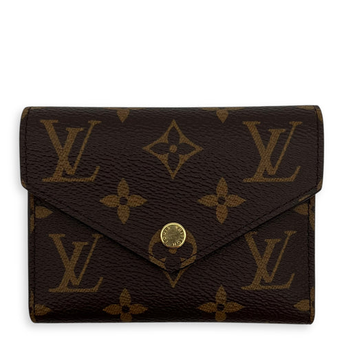 Louis Vuitton Victorine Wallet Brown in Monogram Coated Canvas, Gold hardware_1