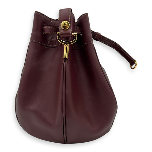 Cartier buck Bucket Bag Red in Calfskin, Gold hardware_3