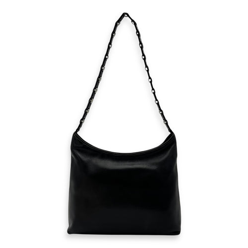 Salvatore Ferragamo Others Shoulder Bag Black in Calfskin, Silver hardware_2