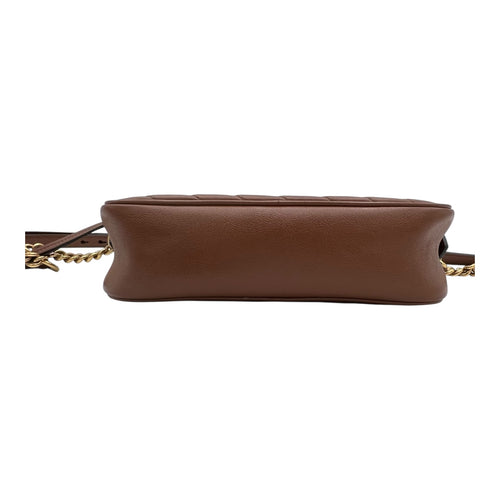 Gucci GG Marmont Shoulder Bag Gold in Calfskin, Gold hardware_5