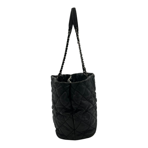 Chanel Wild stitch  Tote Bag Blue in Linen, Silver hardware_3