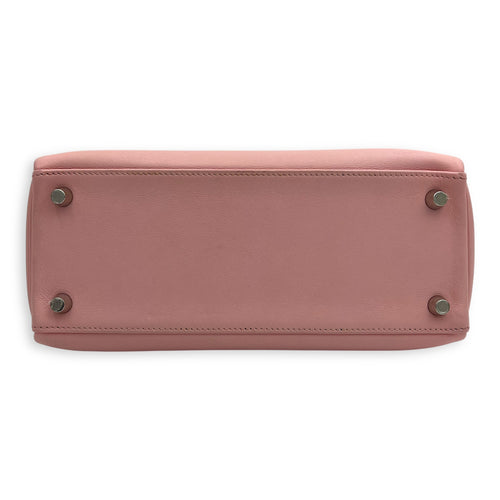 Hermès Kelly 25 Sakura Pink Top Handle Bag in Swift, Palladium hardware_5