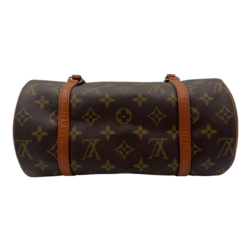 Louis Vuitton Papillon Top Handle Bag 26 Brown in Monogram Coated Canvas, Gold hardware_5