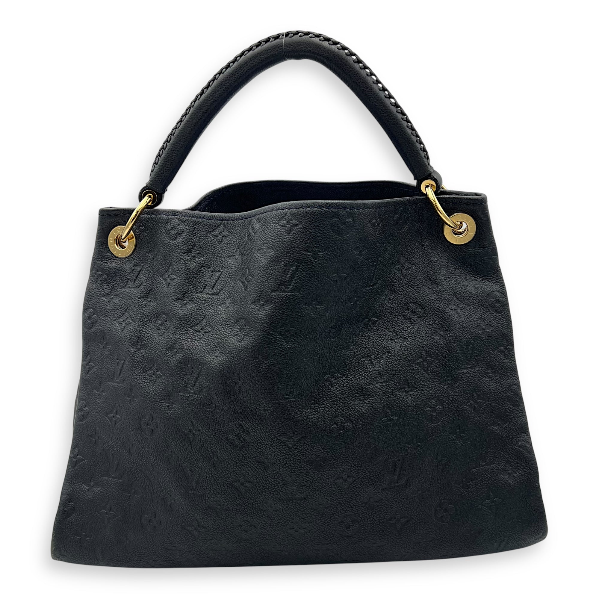 Louis Vuitton Artsy Top Handle Bag Blue in Monogram Empreinte Leather, Gold hardware_1