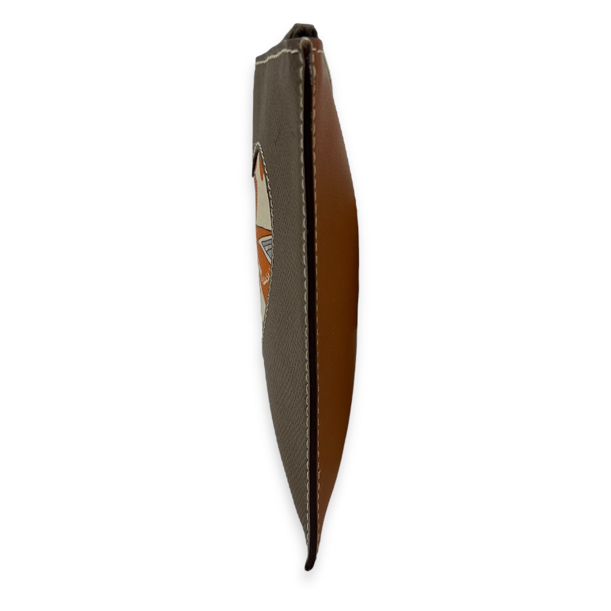 Hermès Flat Brown in Others, Silver hardware_4