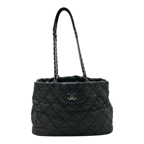 Chanel Wild stitch  Tote Bag Blue in Linen, Silver hardware_1