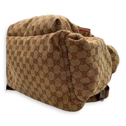 Gucci LA Brown Backpack in Canvas, Silver hardware_9