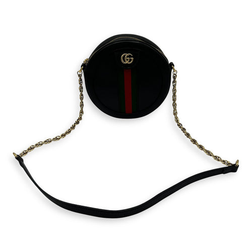 Gucci Ophidia Crossbody Bag Black in Calfskin, Gold hardware_11