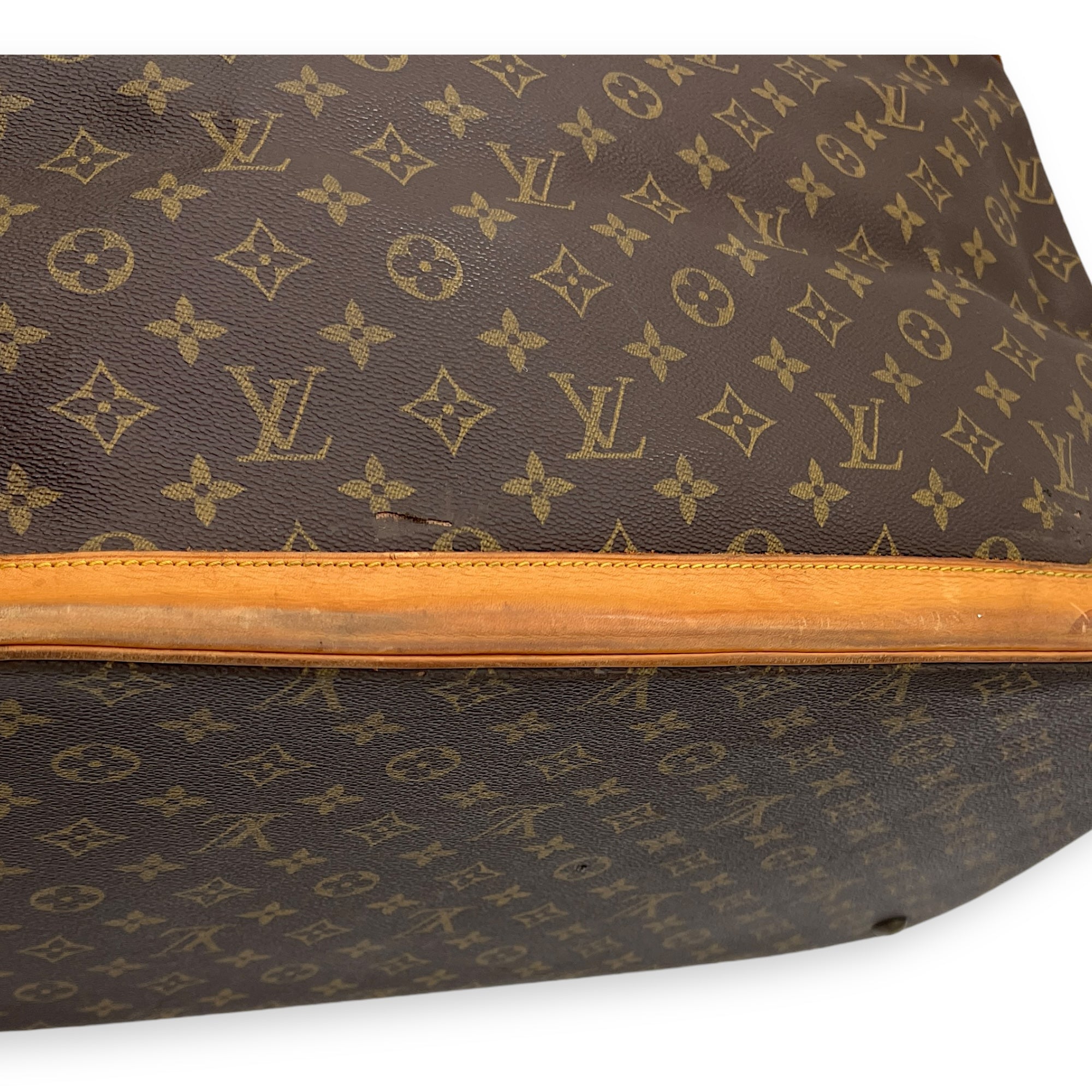 Cruiser Top Handle Bag Brown in Monogram Coated Canvas, Gold hardware