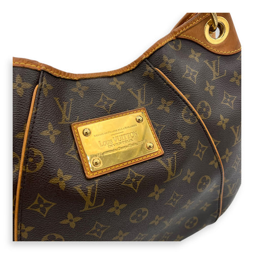 Louis Vuitton Galleria Shoulder Bag Brown in Monogram Coated Canvas, Gold hardware_11