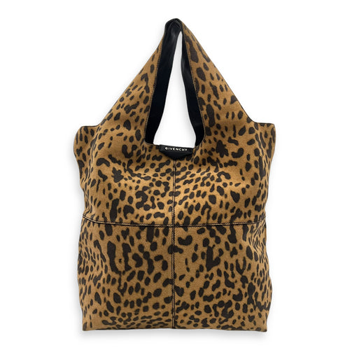 Givenchy George V Leopard Print Tote Bag in Suede Leather_1