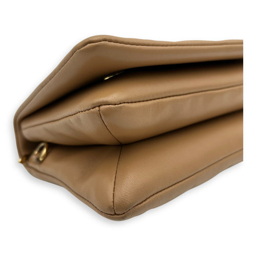 Louis Vuitton Pochette Crossbody Bag Small Gold in Calfskin, Gold hardware_8