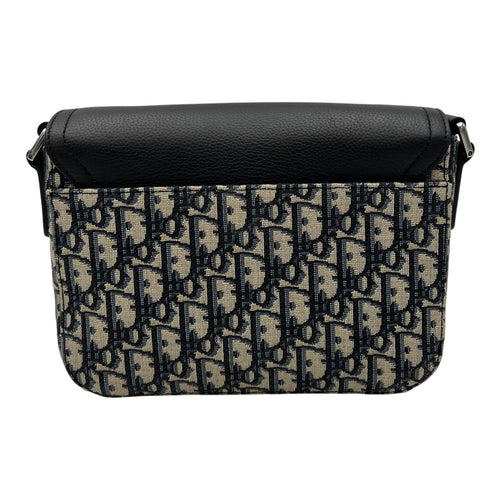Christian Dior Saddle Brown Messenger in Jacquard, Silver hardware_2