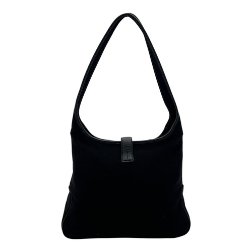 Salvatore Ferragamo Others Shoulder Bag Black in Canvas, Silver hardware_2