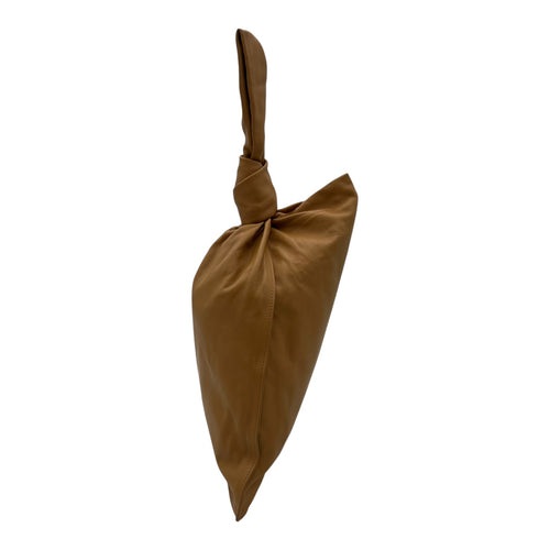 Bottega Veneta Twist Top Handle Bag Brown in Calfskin, Gold hardware_3