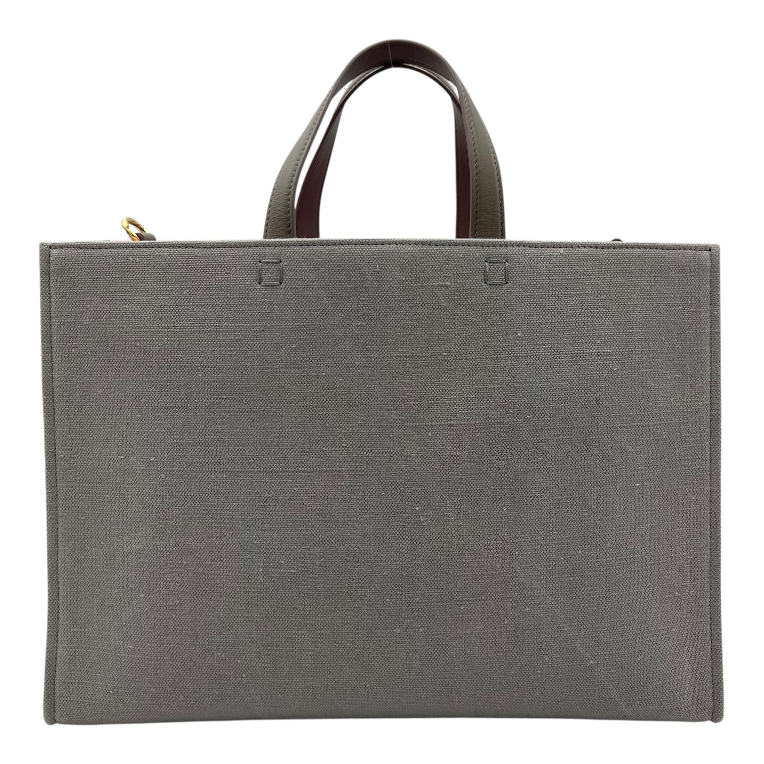 Givenchy Logo Top Handle Bag Grey in Canvas_2