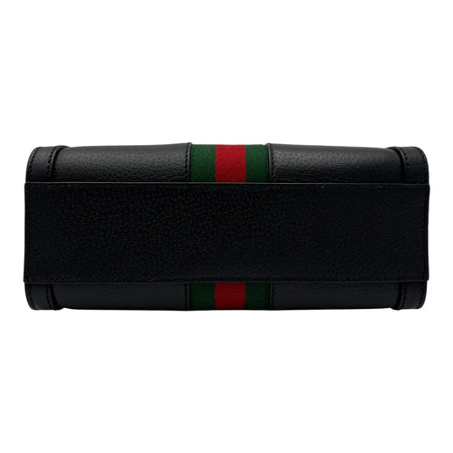 Gucci Ophidia Top Handle Bag Black in Calfskin, Gold hardware_4